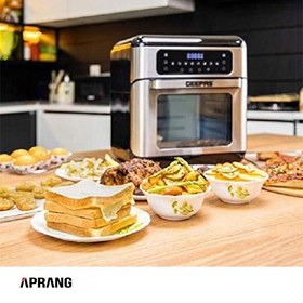 تصویر سرخ کن جیپاس مدل GAF37518N Geepas 1500W Air Fryer Oven Digital 9-In-1 Convection Air Fryer