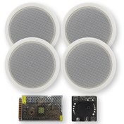 تصویر پکیج سیستم صوتی اقتصادی سقفی 4 کاناله 