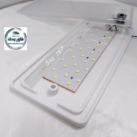 تصویر چراغ سقف ماشین 12 ولت سفید یخی پرنور با 35 smd کلیددار مناسب داخل کابین ماشین سواری ، نیسان ، وانت ، پراید 