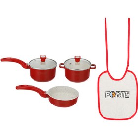 تصویر سرویس 6 پارچه سیسمونی فورته مدل اشلی Forte Ashley Cookware Set_6 PCS