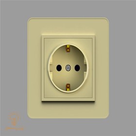 تصویر کلید پریز جهان الکتریک مدل ویترا-بژ 