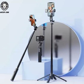 تصویر مونوپاد و پایه نگه دارنده کلیک استیک 2 گرین لاین Green Lion Click Selfie Stick 2 