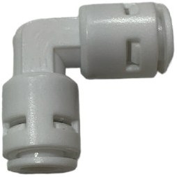 تصویر زانویی دو طرف فیتینگ تصفیه آب (شلنگ شماره 6) - قطعات شلنگ تسویه آب 