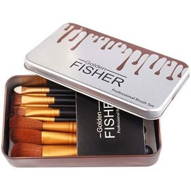 تصویر گلدن فیشر ست براش 12 عددی golden fisher 12 brush set 