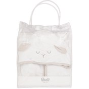 تصویر حوله تن پوش کلاه دار نوزاد طرح برفی پاپو Papo Lama Papo Snowy Baby Dressing Towel