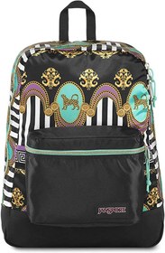 تصویر کوله پشتی JanSport Super FX - پکیج مرسوم ، مد روز با یک سطح منحصر به فرد با بافت JanSport Super FX Backpack - Trendy School Pack With A Unique Textured Surface Livin Lavish Print