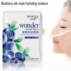 تصویر ماسک ورقه ای ضد پیری بلوبری بیواکوا ا Bioaqua sheet mask Bioaqua sheet mask