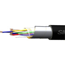 تصویر کابل مخابراتی بیرون ساختمان (زمینی) 0.6×2×20 سیمیا Outdoor telecommunication cable (ground) 20*2*0.6 Simia