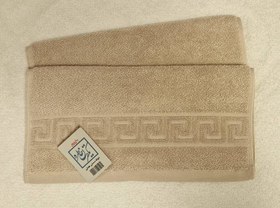 تصویر حوله دستی برق لامع مدل کریسمس سایز ۴۰×۸۰ طوسی 