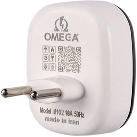 تصویر تبدیل برق امگا Omega M102 Omega M-102 Adapter Plug Power Converter 10A 3 TO 2