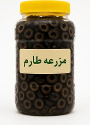 تصویر زیتون سیاه اسلایس شده 100% اورگانیک 