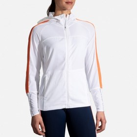 تصویر سویشرت ورزشی زنانه بروکس مدل Brooks Women's Canopy Jacket|سفید 