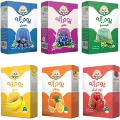 تصویر پودر ژله بادبادک ایام - 90 گرم مجموعه 6 عددی 