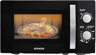 تصویر اجاق مایکروویو Kenwood 20L با 5 سطح قدرت ، عملکرد یخ زدگی ، 35 دقیقه تایمر 700W MWM20.000BK سیاه KENWOOD 20L Microwave Oven with 5 Power Levels, Defrost Function, 35 Minutes Timer 700W MWM20.000BK Black