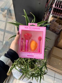 تصویر ست براش ۴ تیکه پد دار Real technique