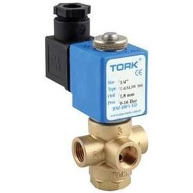 تصویر شیر برقی ترک 1/4 اینچ صلیبی 12 بار مدل S1018.01 