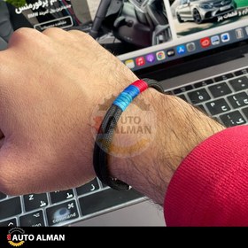 تصویر دستبند باریک BMW طرح ام 