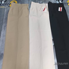 تصویر شلوار واید زنانه کرپ کنزو رنگ نسکافه ای 