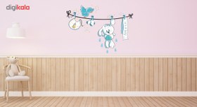 تصویر استیکر دیواری ژیوار طرح Cute Blue Bunny ا Zhivar Cute Blue Bunny Wall Sticker Zhivar Cute Blue Bunny Wall Sticker