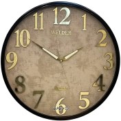 تصویر ساعت دیواری ولدر 5016 قطر 50 سانتی | طراحی خاص قاب اوریب 