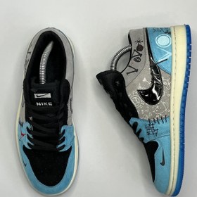 تصویر کتانی مردانه نایکی مدل Voodoo رنگ آبی مشکی 