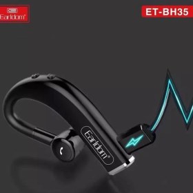 تصویر هندزفری بلوتوثی تک گوش ارلدام مدل BH35 خلبانی Earldom BH35 single-ear bluetooth hands-free