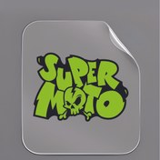 تصویر استیکر ماشین طرح super moto سایز ۶*۵ کد ۱۰۵ 
