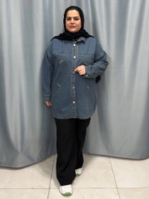 تصویر کت لی سنگشور سایزبزرگ سایز بندی از ۴۶ تا ۵۴ - سایز یک از ۴۶ تا ۵۰ / آبی تیره ‌