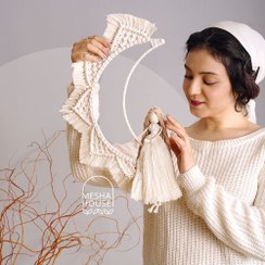 تصویر دیوار کوب مکرومه فرشته 