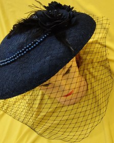 تصویر کلاه آیدا سرمه ای 