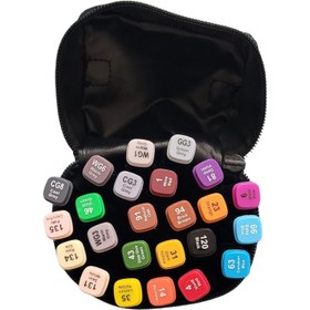 تصویر ماژیک دو سر راندو 24 رنگ Rando double-headed marker 24 colors