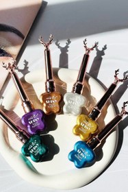 تصویر خط چشم مویی رنگی شاین دار - نقره ای 