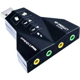 تصویر کارت صدا USB 7.1 ایکس پی پروداکت مدل XP - U41 ا Sound Card External USB Virtual 7.1 XP U41 Sound Card External USB Virtual 7.1 XP U41