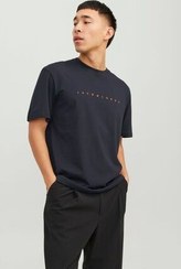 تصویر تی شرت آبی مردانه جک و جونز استار نابینا اند Jack Jones Jack &amp; Jones 