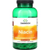 تصویر قرص نیاسین سوانسون (۲۵۰عددی)SWANSON Niacin SWANSON Niacin and Cardiovascular Support 100 mg per tablet