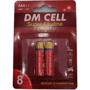 تصویر باتری نیم قلمی آلکالاین DM CELL 