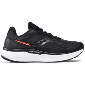 تصویر کتانی رانینگ ساکونی مشکی سفید Saucony Triumph 19 Black White 