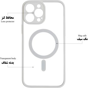 تصویر کاور مدل مگ سیف دار رنگی مناسب برای گوشی IPHONE 14 ProMax - صورتی iPhone 14 ProMax Cover Mag safe Color