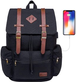 Modoker Vintage Rucksack Backpack for Women Men