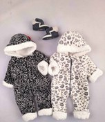 تصویر کاپشن سرهمی پلنگی 