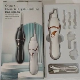 تصویر گوش پاک کن الکتریکی C-ears: Emitting ear spoon – Electric Light 