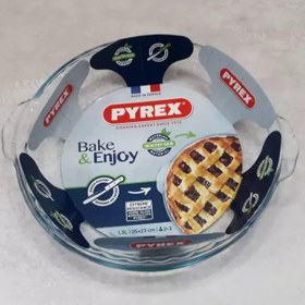 تصویر پیتزا خوری پیرکس فرانسه طرح کلاسیک 26 در 23 سانت PYREX 