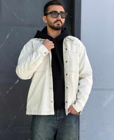 تصویر جکت جین - طوسی / Xl 