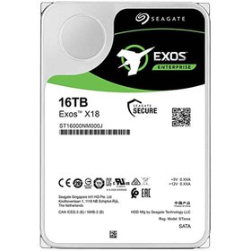 تصویر حافظه اچ دی دی اینترنال سیگیت مدل Exos X18 ST16000NM000J ظرفیت 16 ترابایت Segate Exos X18 ST16000NM000J 16TB Internal HDD