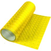 تصویر برچسب چراغ خودرو زرد مدل ذره بینی سایز 30×100 سانتی متر 