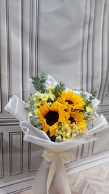 تصویر دسته گل افتاب گردان 