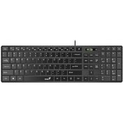 تصویر کیبورد باسیم جنیوس مدل SlimStar 126 سوییچ ممبران Genius SlimStar 126 Membrane Switches Wired keyboard