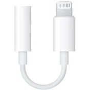 تصویر مبدل لاتنینگ به جک 3.5 میلی متری اورجینال اپل Original Apple Lightning to 3.5mm Jack Converter