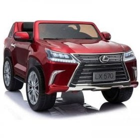 تصویر ماشین شارژی کودک برند لکسوس مانیتوردار مدل lx570 Lexus lx570 baby chargi car