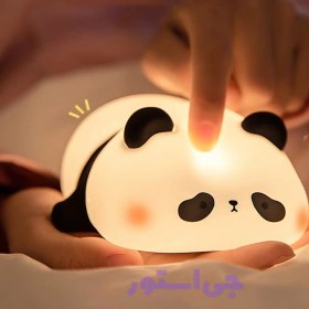 تصویر چراغ خواب سیلیکونی پاندا ضربه ای (وارداتی) Panda impact silicone sleeping lamp (imported)